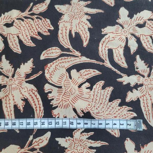 Bagru Hand Block Print aus Indien – FLORAL